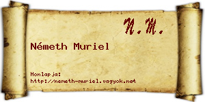 Németh Muriel névjegykártya