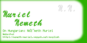 muriel nemeth business card